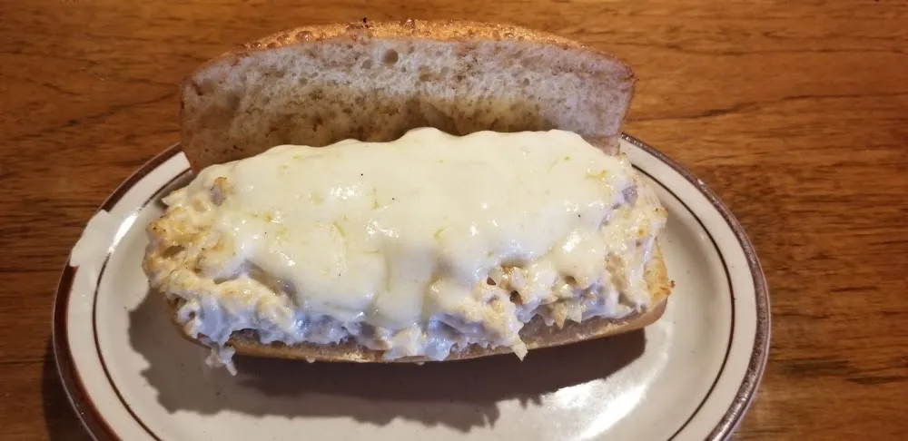 6 Tuna Melt w Hand Cut French Fries